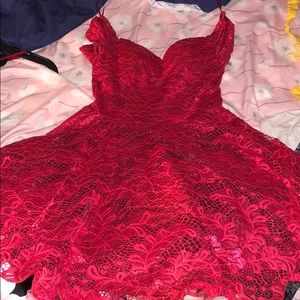 Red Lace dress